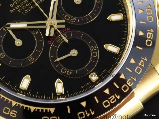 MiroTime 0106 DAYTONA 116518 APSF 1:1 BEST EDITION BLACK DIAL ON OYSTERFLEX RUBBER STRAP SH RelaxedFit 1782